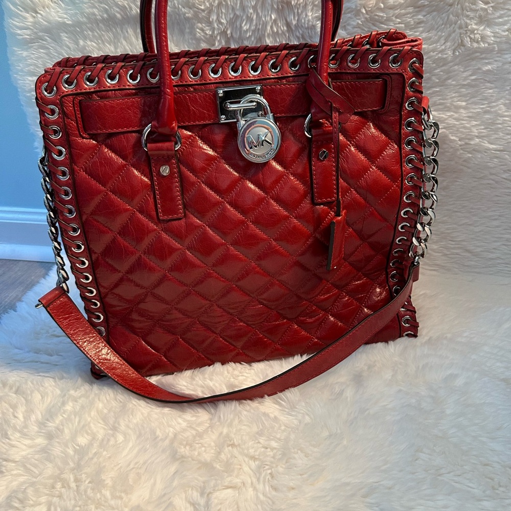 Michael Kors grommet Hamilton purse
